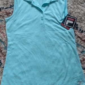 Fila Women's Aqua Sleeveless Tank Top